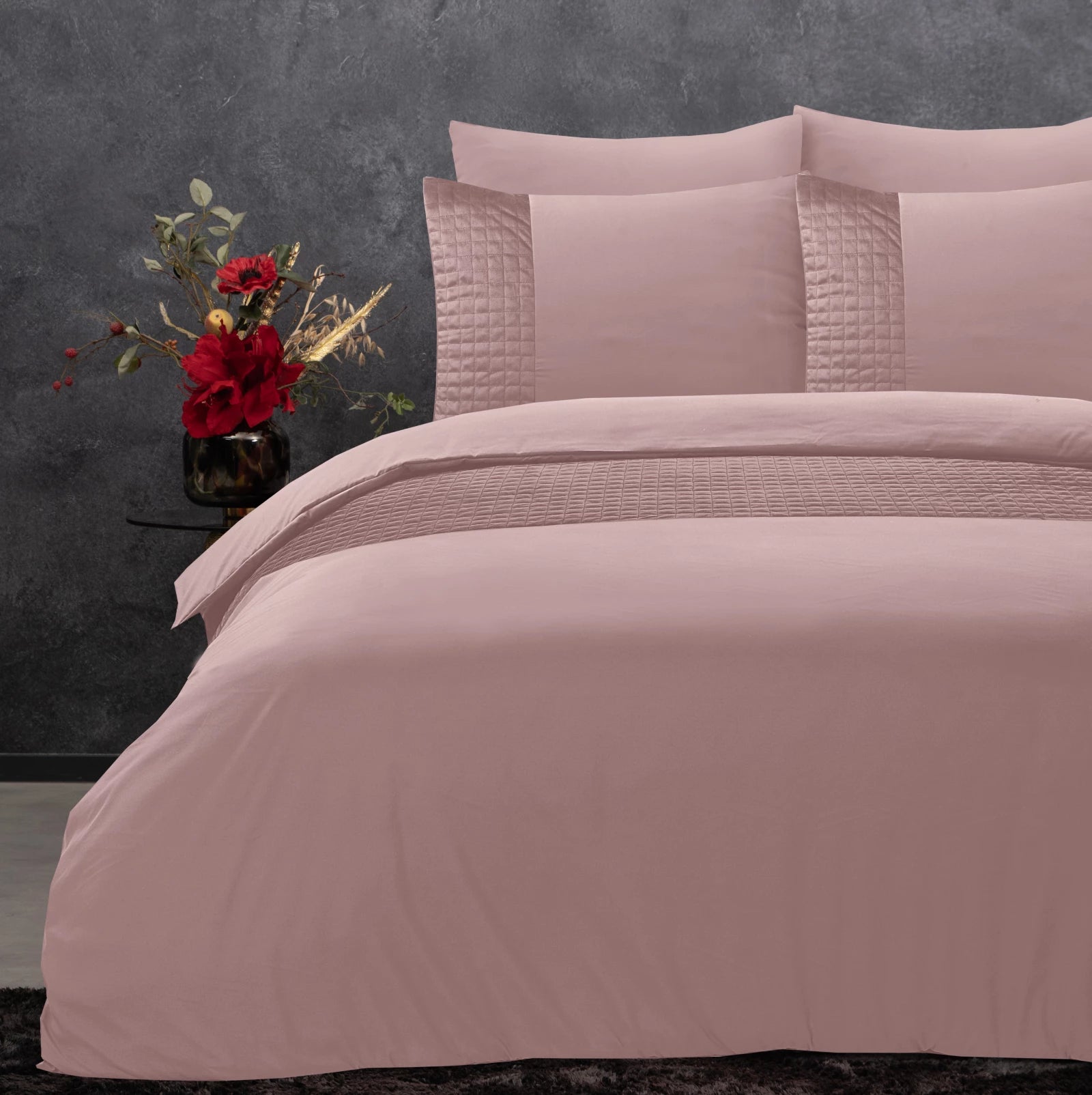 Dekbedovertrek Velvet Band Roze 