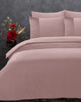 Dekbedovertrek Velvet Band Roze 