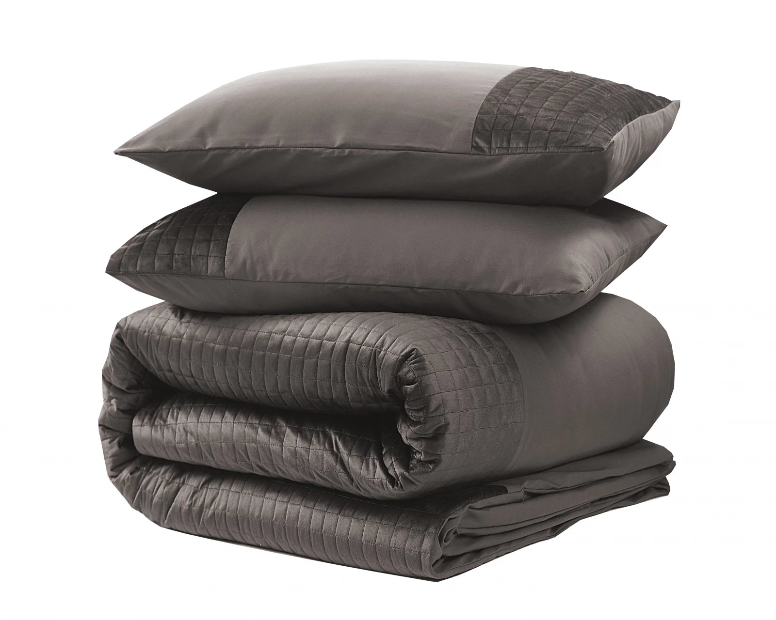 Dekbedovertrek Velvet Band Taupe