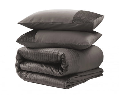 Dekbedovertrek Velvet Band Taupe
