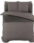 Dekbedovertrek Velvet Band Taupe