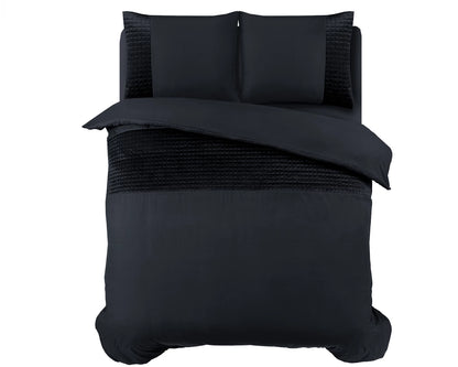 Dekbedovertrek Velvet Band zwart