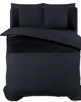 Dekbedovertrek Velvet Band zwart