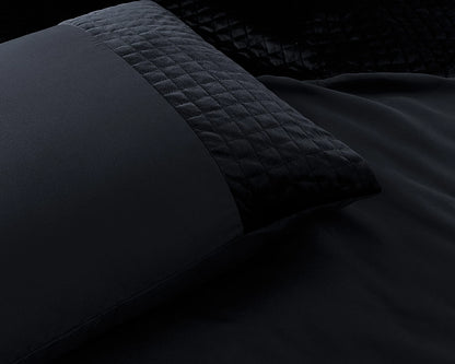 Dekbedovertrek Velvet Band zwart