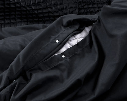 Dekbedovertrek Velvet Band zwart