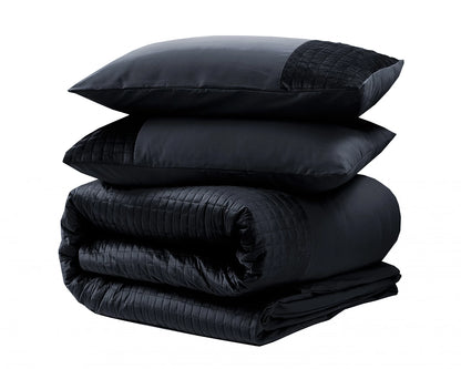 Dekbedovertrek Velvet Band zwart