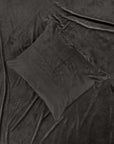 Dekbedovertrek Velvet Piping Deep Taupe 