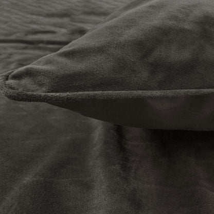 Dekbedovertrek Velvet Piping Deep Taupe 