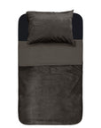 Dekbedovertrek Velvet Piping Deep Taupe 
