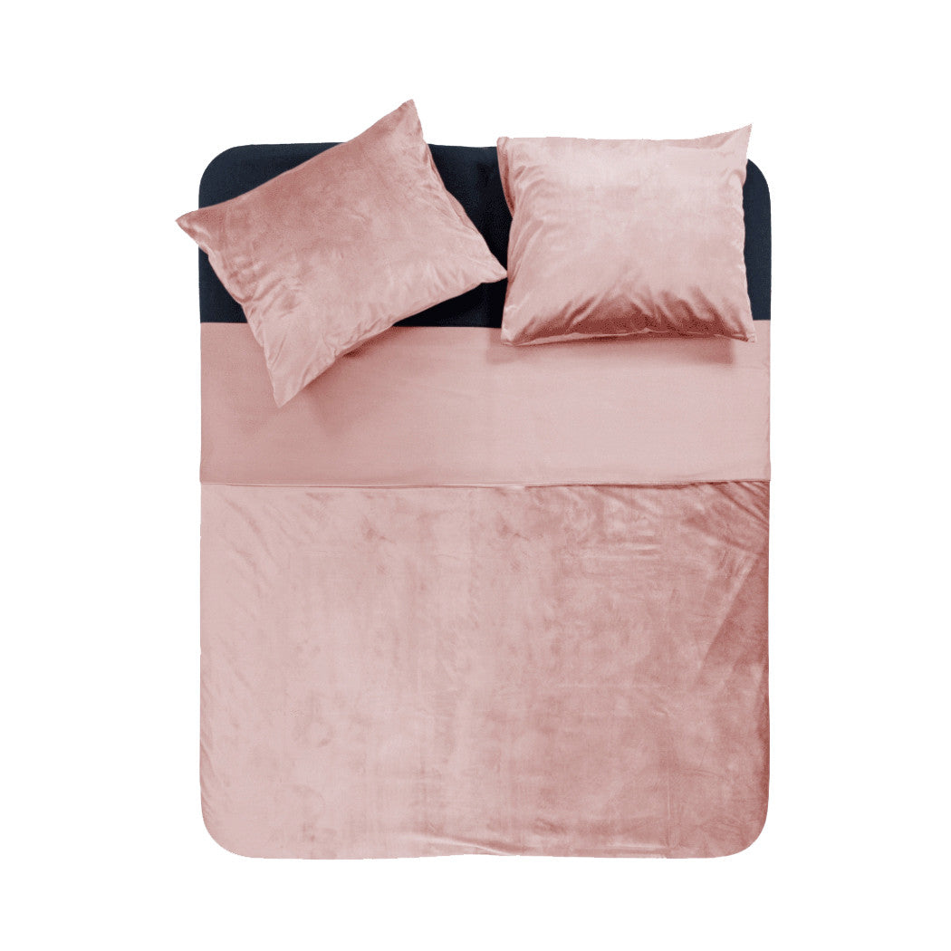 Dekbedovertrek Velvet Piping Roze