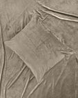 Dekbedovertrek Velvet Piping Taupe 