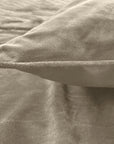 Dekbedovertrek Velvet Piping Taupe 