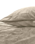 Dekbedovertrek Velvet Piping Taupe 