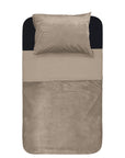 Dekbedovertrek Velvet Piping Taupe 