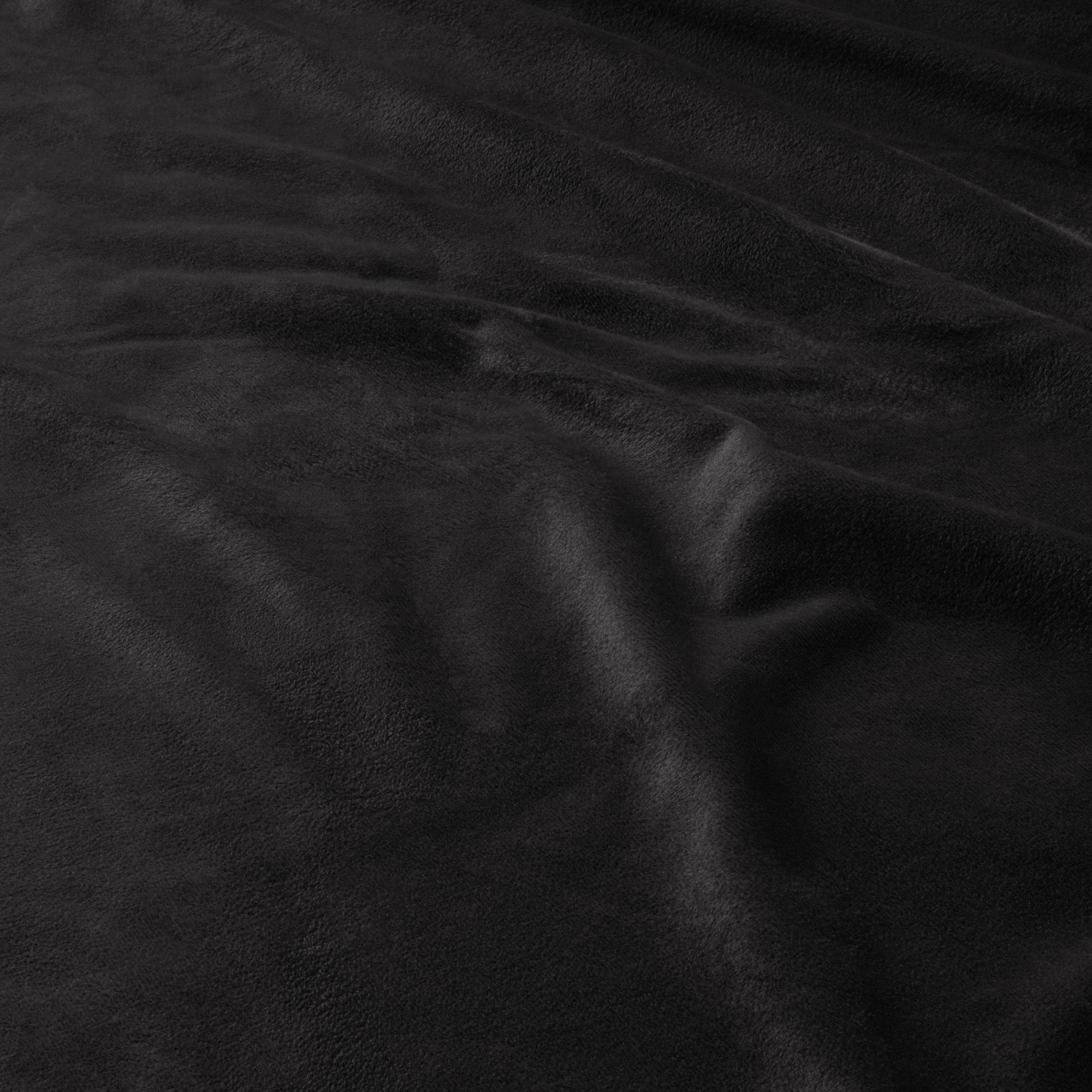 Dekbedovertrek Velvet Piping Zwart 