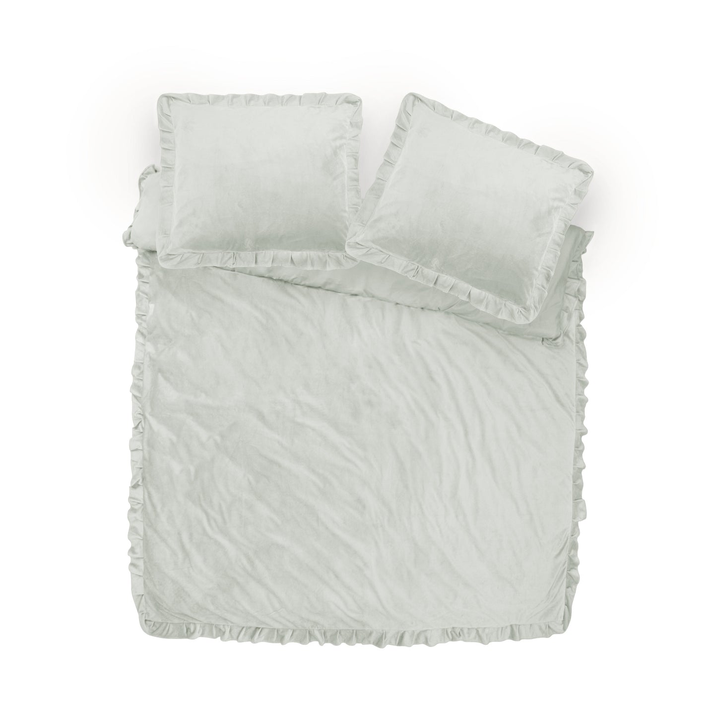 Dekbedovertrek Velvet Ruffles Cappuccino