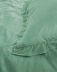 Dekbedovertrek Velvet Ruffles Granite Green 