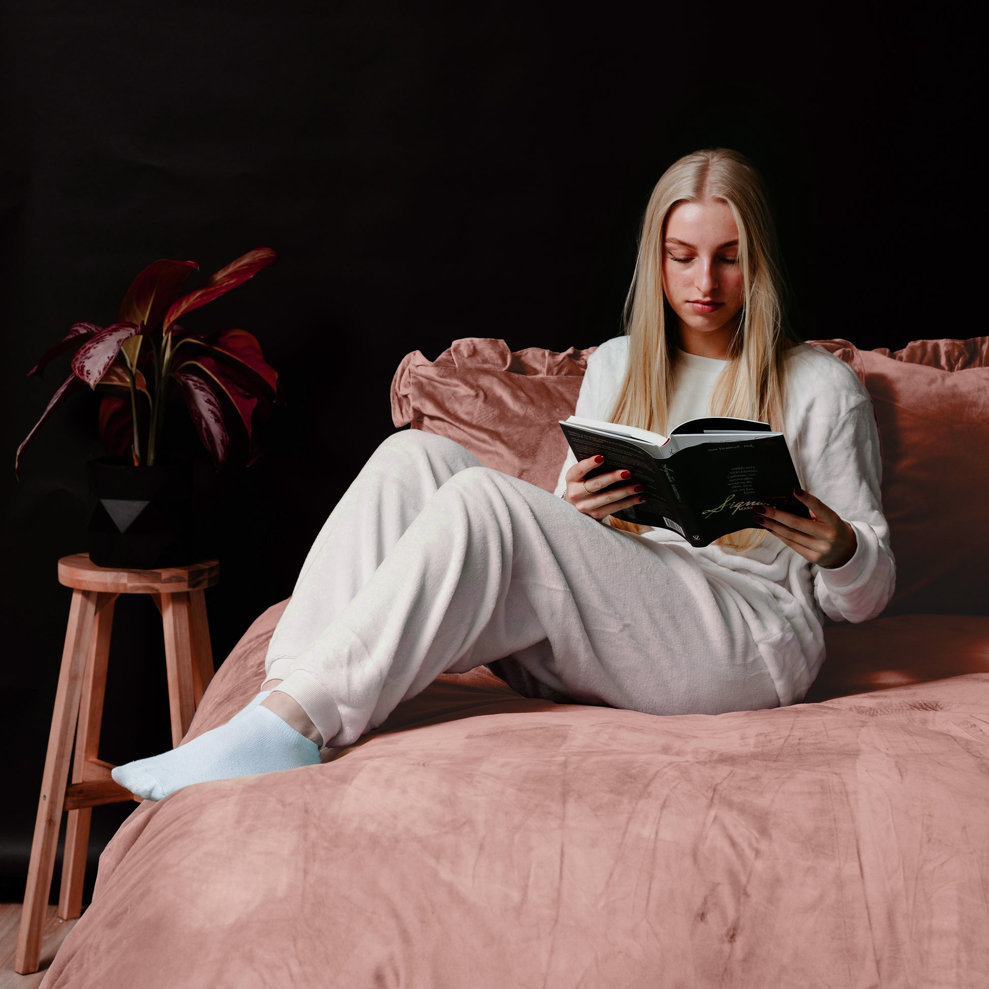 Dekbedovertrek Velvet Ruffles Oud Roze 