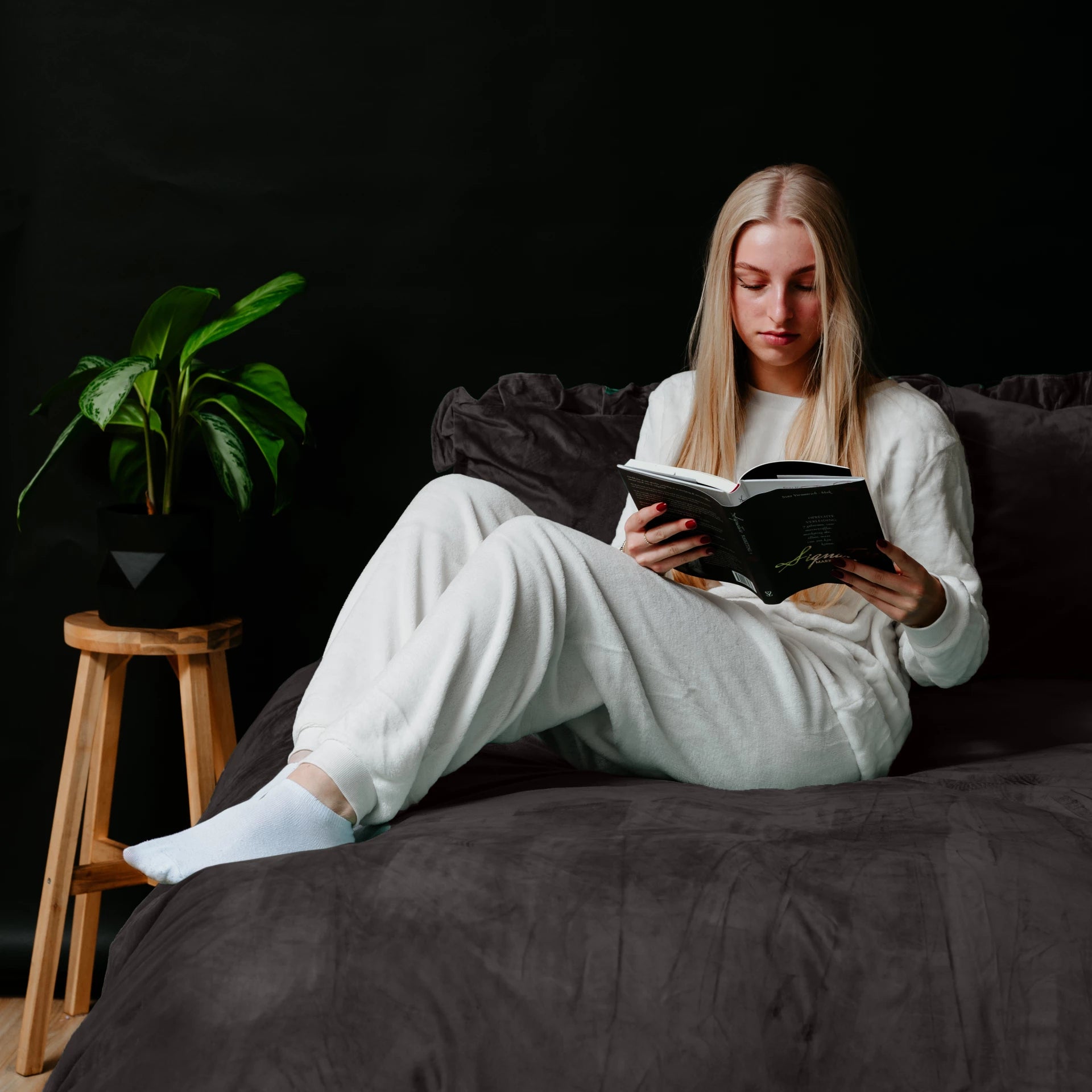 Dekbedovertrek Velvet Ruffles Zwart 