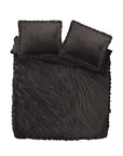Dekbedovertrek Velvet Ruffles Zwart 