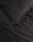 Dekbedovertrek Velvet Ruffles Zwart 