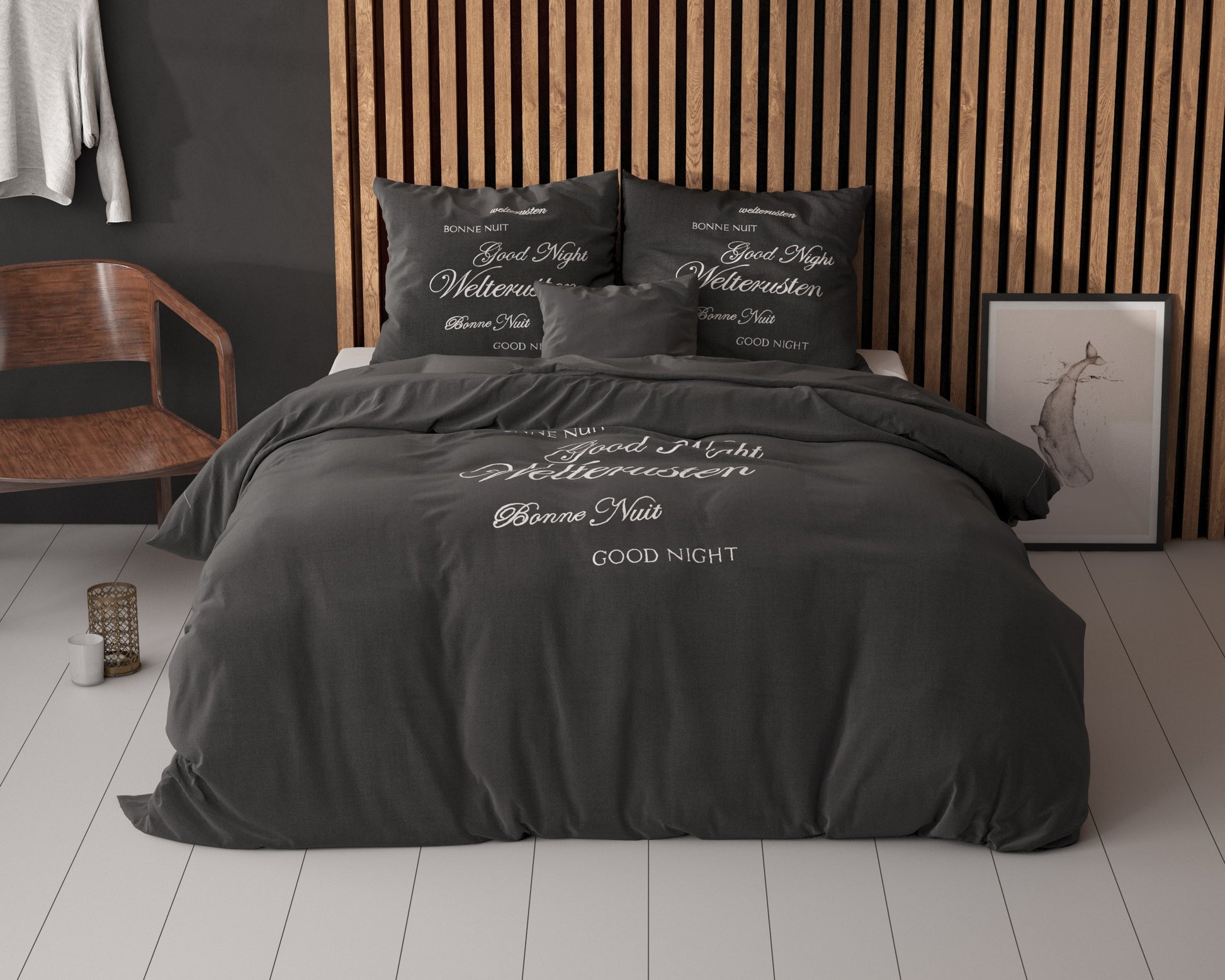 Dekbedovertrek Welterusten Zwart