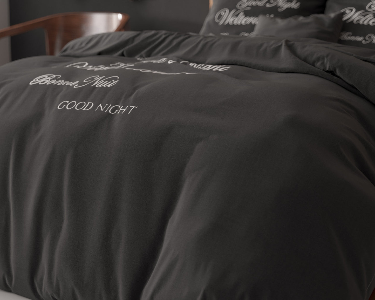 Dekbedovertrek Welterusten Zwart