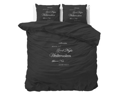 Dekbedovertrek Welterusten Zwart