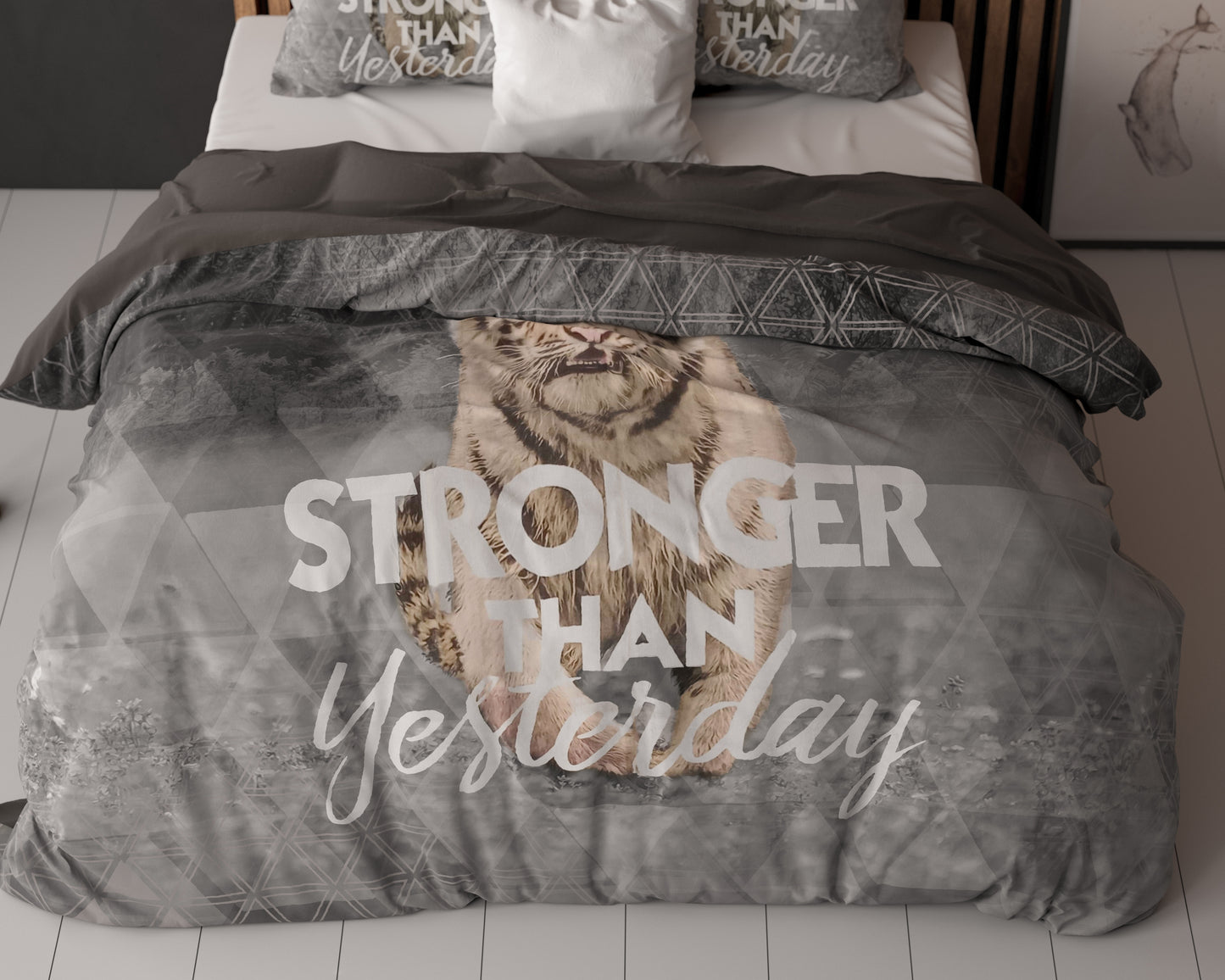 Dekbedovertrek stronger Grijs 