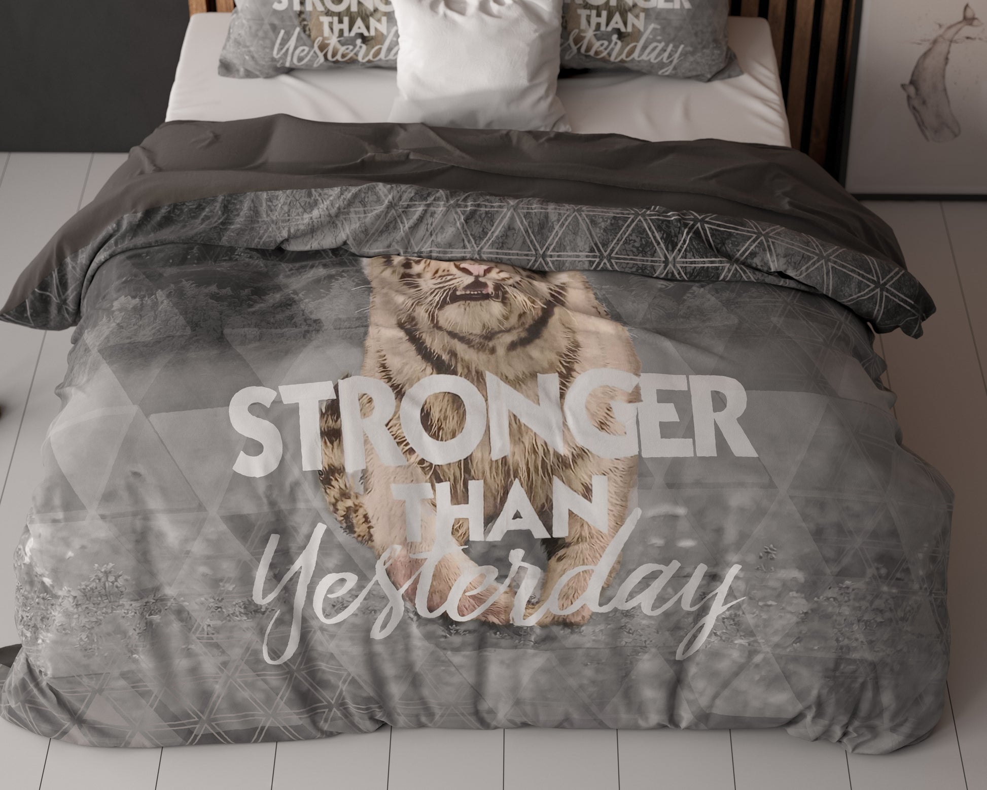 Dekbedovertrek stronger Grijs 