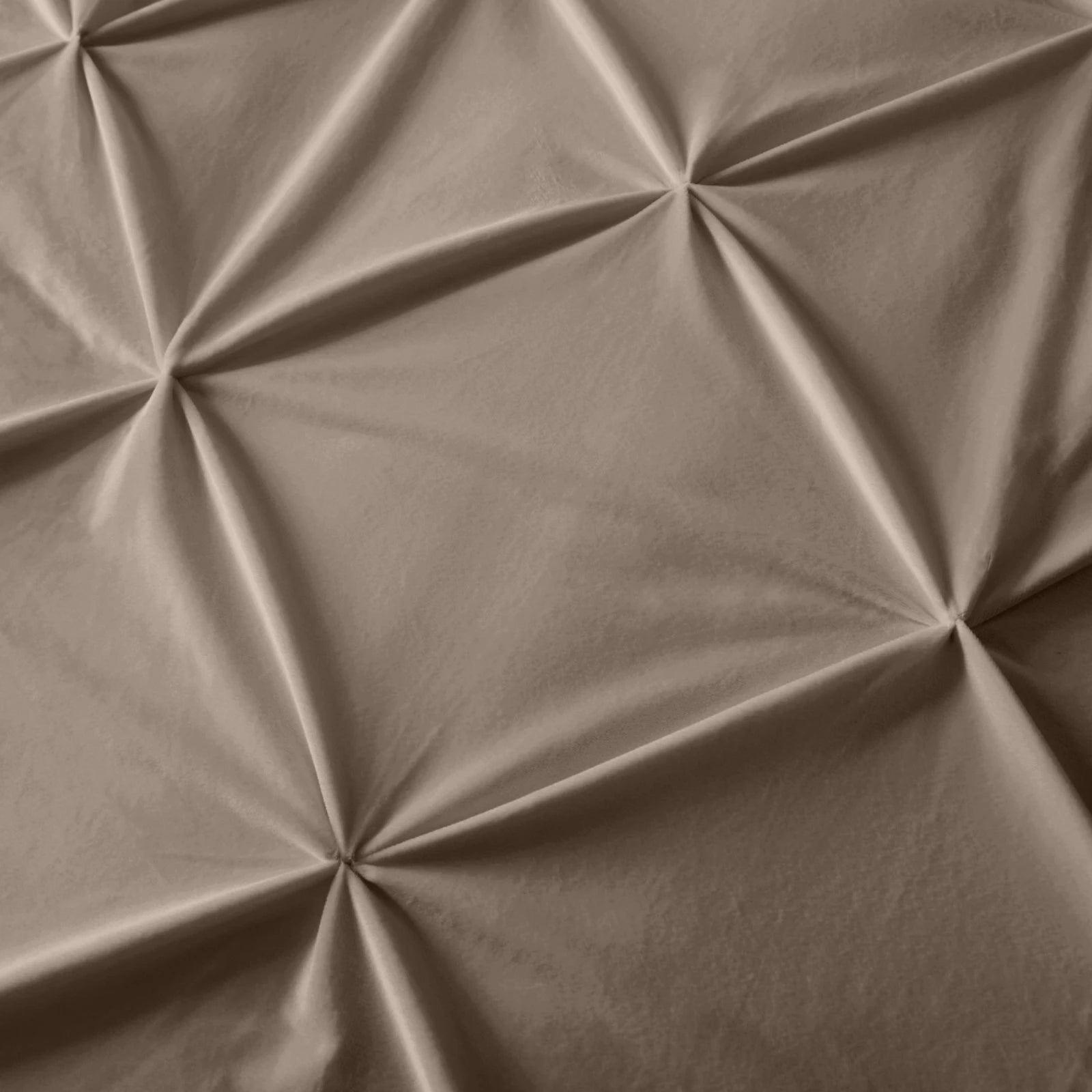 Dekbedovertrek velvet pintuck taupe 