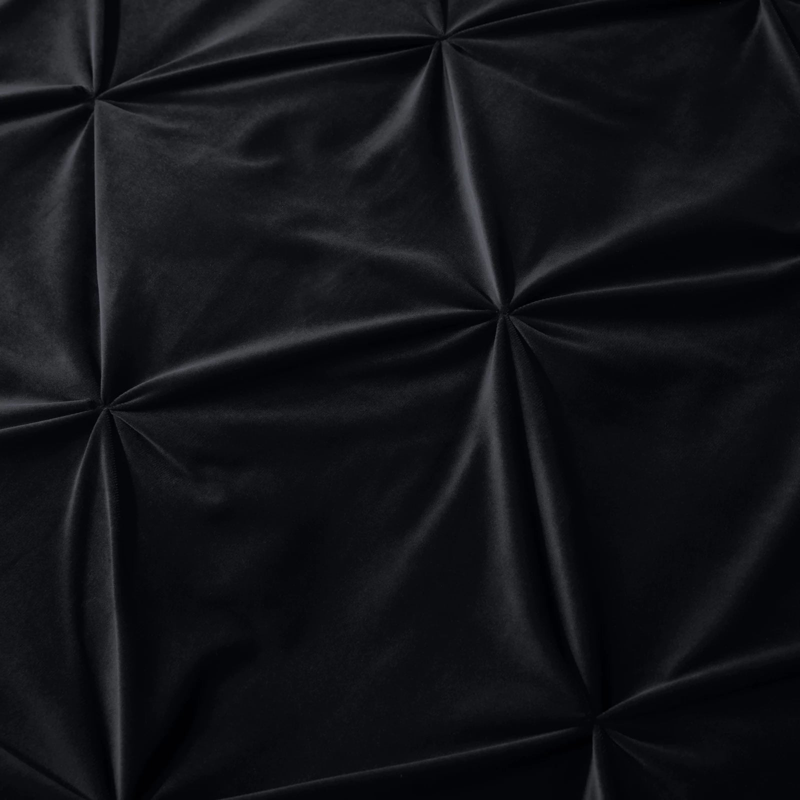 Dekbedovertrek velvet pintuck zwart