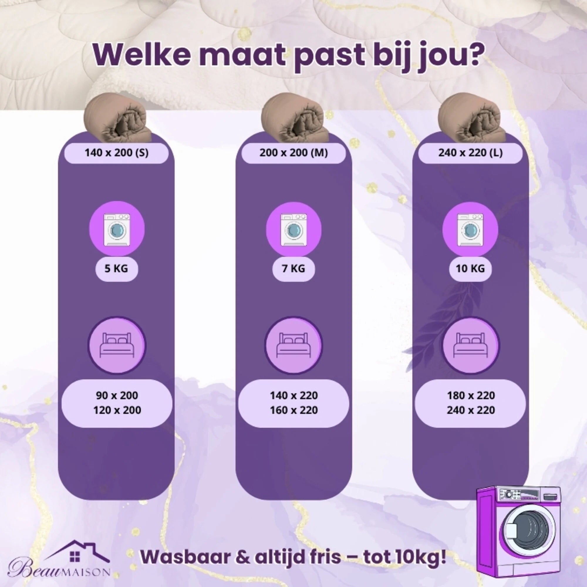 Dekbed zonder overtrek - Velvet/Teddy | 1+1 GRATIS