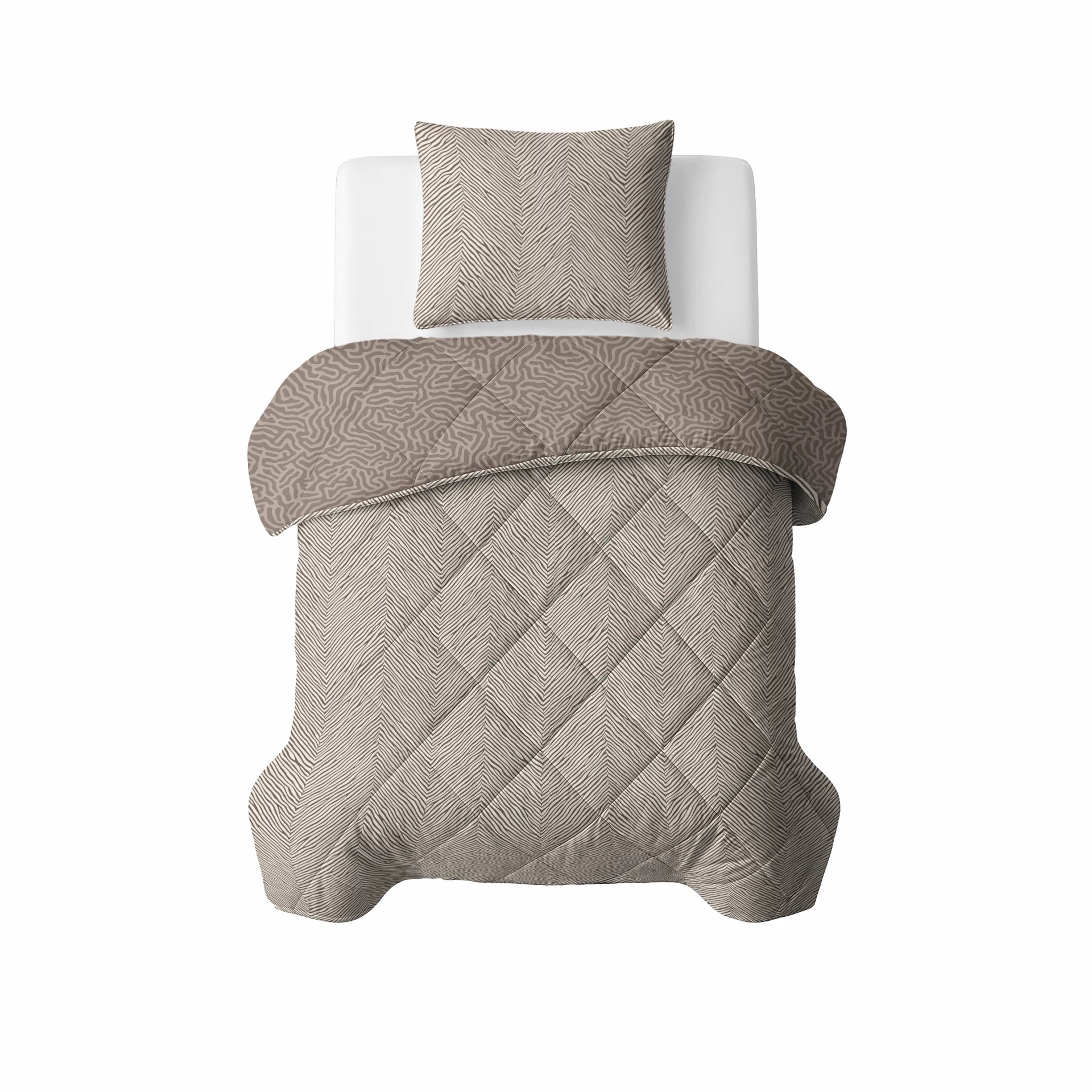Lazy dekbed Solitude - Taupe