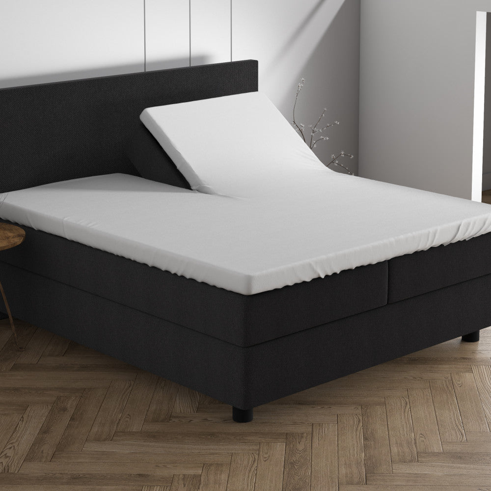 Dubbel Jersey 220 gr. Splittopper Hoeslaken Wit