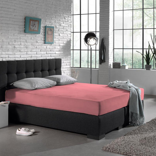 Jersey hoeslaken - Hot Pink - OUTLET