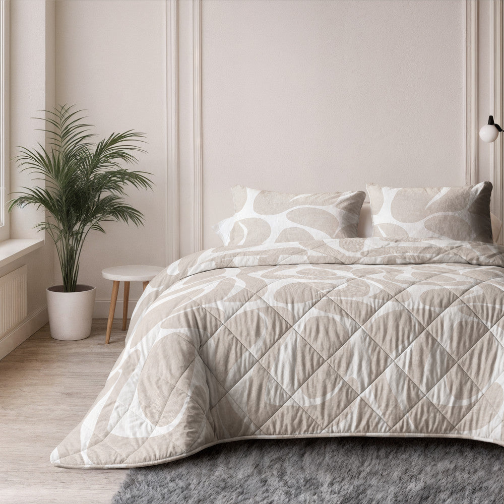 Lazy dekbed Kello Taupe/Zand