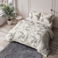 Lazy dekbed Katoen Misty Beige/Grijs