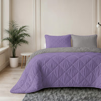 Lazy dekbed Uni Lavendel - Taupe/Grijs