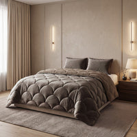 Lazy dekbed Teddy/Velvet Taupe/Bruin