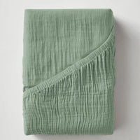 Mousseline Hoeslaken Groen