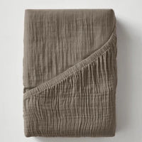 Mousseline Hoeslaken Taupe