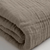 Mousseline Hoeslaken Taupe