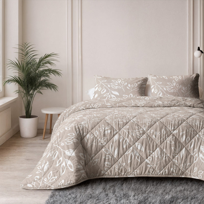 Lazy dekbed Neva Taupe/Zand