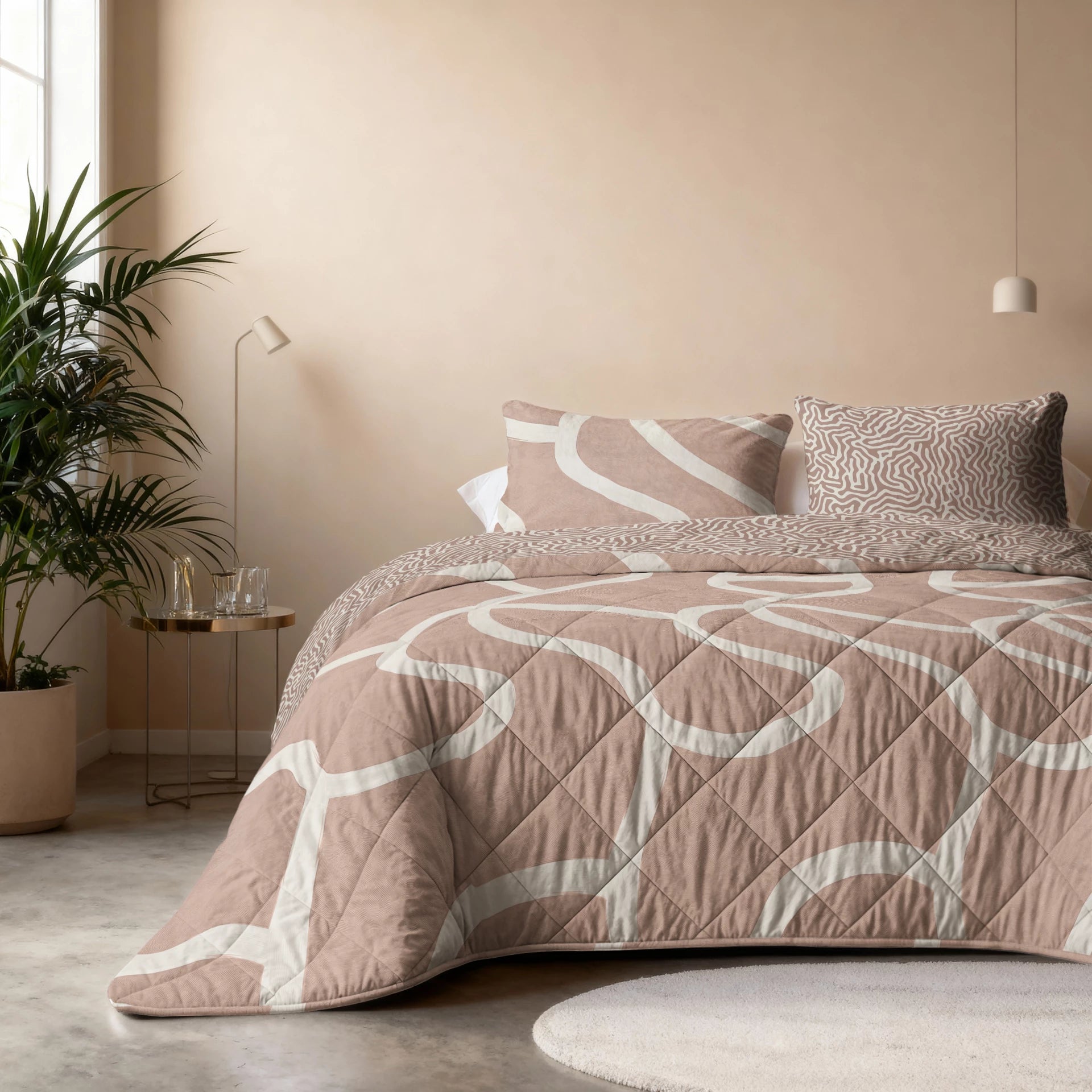 Lazy dekbed Shapes - Zand