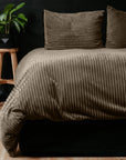 Dekbedovertrek Teddy Rib  - OUTLET