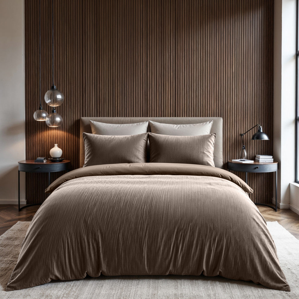 Velvet Cartier Taupe dekbedovertrek