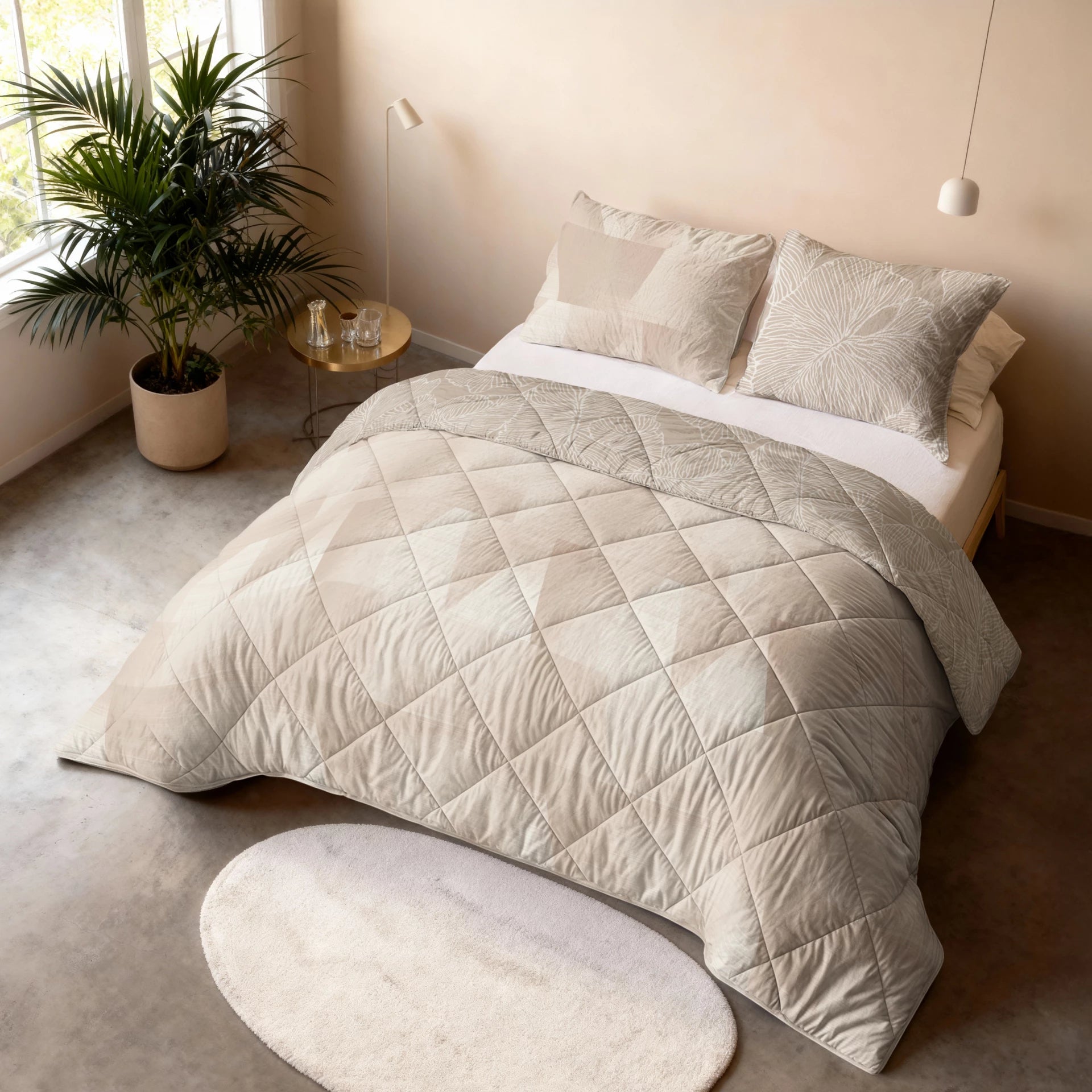 Lazy dekbed warm triangle - Zand/beige